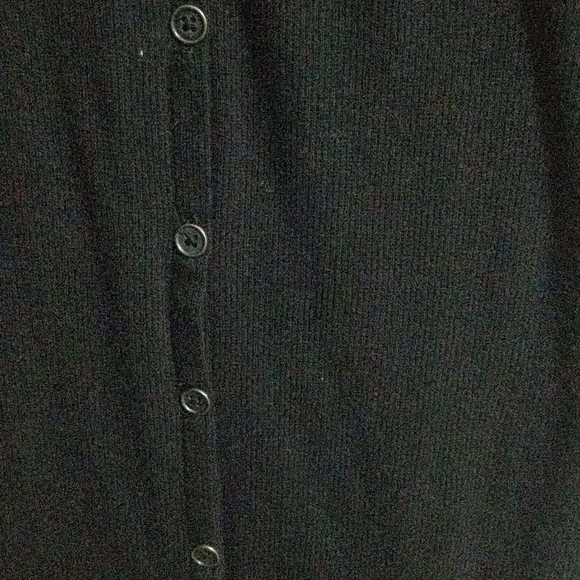 SALE [4/15$] BLACK FORM FITTING LONG SLEEVE DRESS - Picture 2 of 3